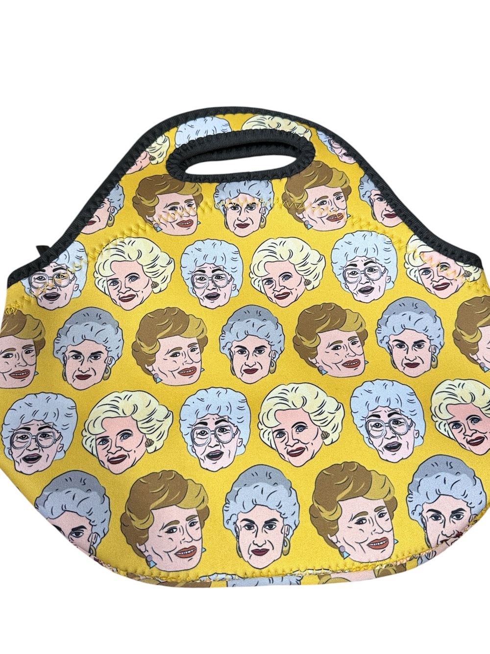 Golden girls lunch tote bag  yellow Like new